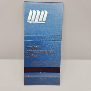 Vintage Matchcover United Transportation Union Cleveland Ohio